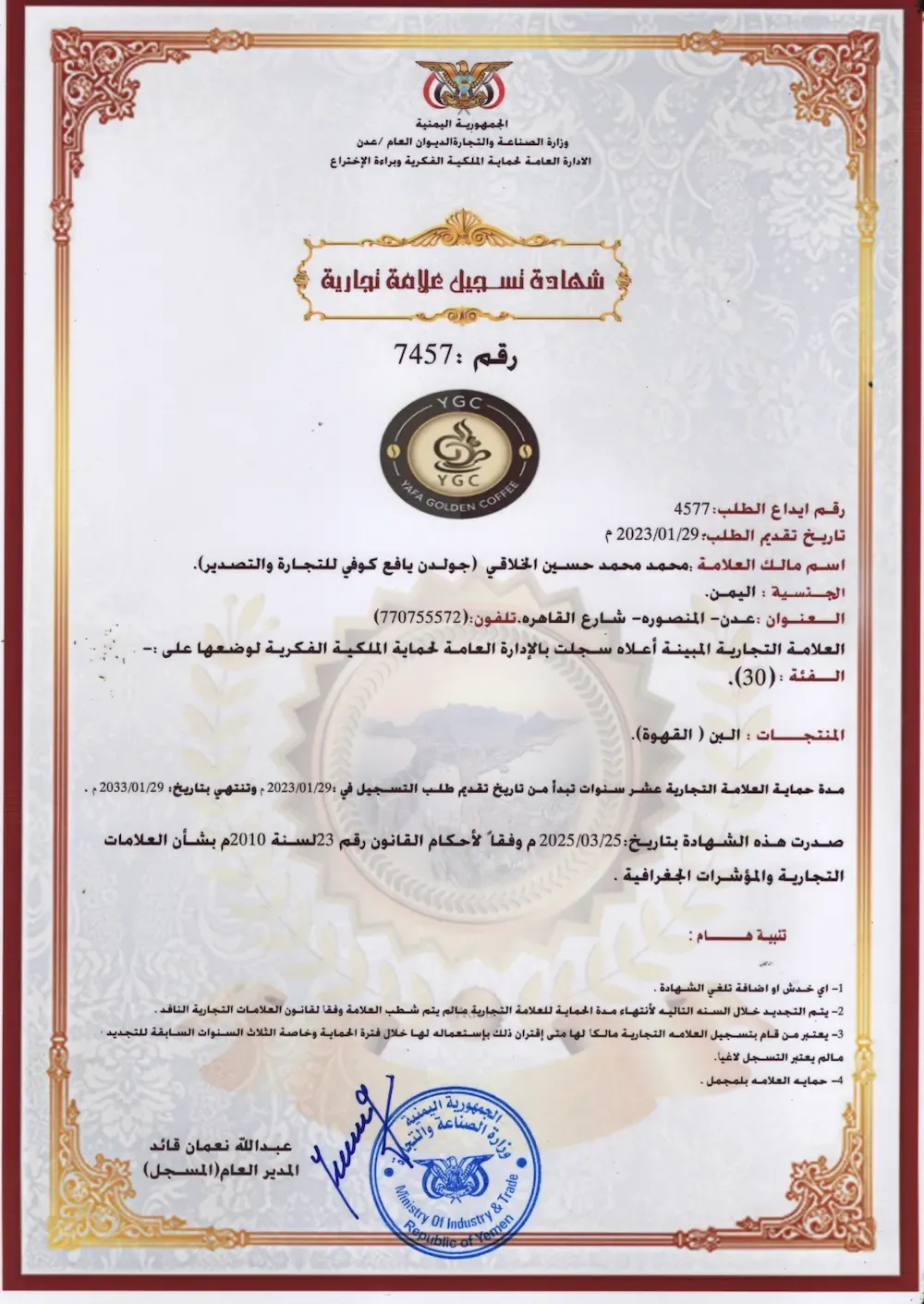 Trademark Certificate